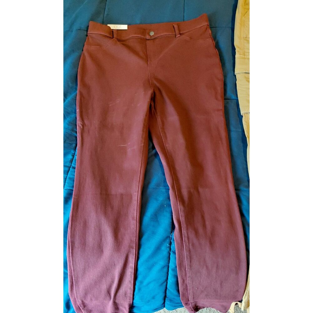 Time and Tru Core Jegging Womens  8/10 Rustic Burgundy‎ maroon High Rise Stretch